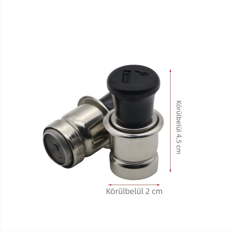12V autó cigaretta-gyújtó dugasz RH-4013, fém ház, fűtő funkció, Shunwei
