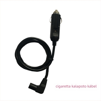 Autó elektromos teáskanna tápkábel, univerzális, gumírozott, Kaisida, 12V/96W vagy 24V/200W