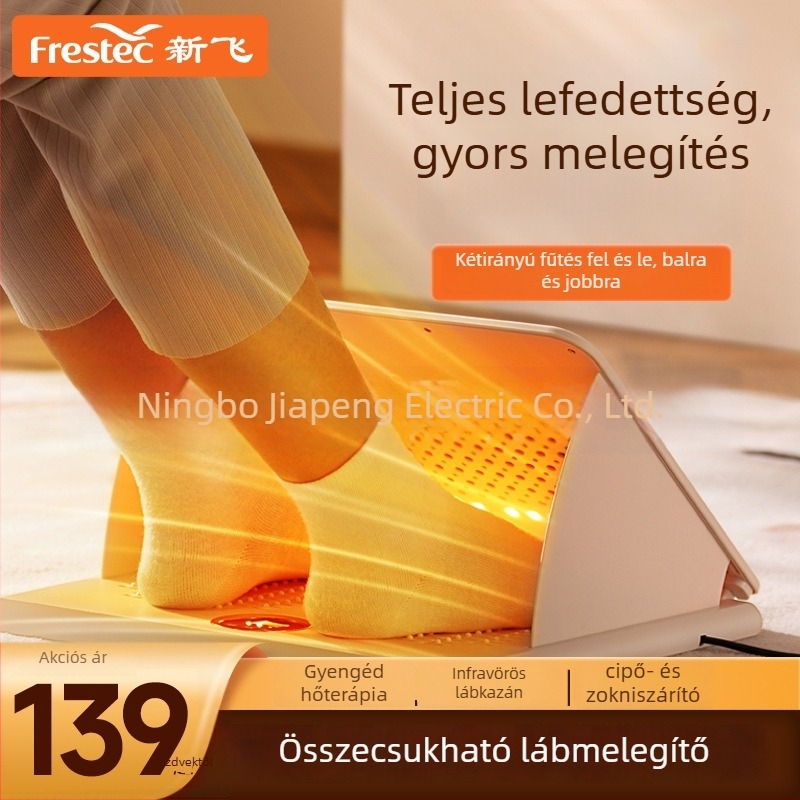 Xinfei lábmelegítő irodai használatra, az asztal alatt, gyors felmelegedés, összecsukható
