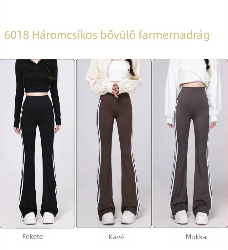 Női szoros szabású nylon nadrág spandexszel, vékony anyag, magas rugalmasság, fő anyag 70–80% nylon, tavasz 2025
