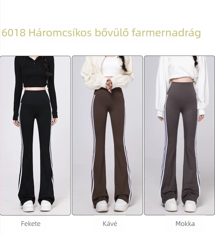 Női szoros szabású nylon nadrág spandexszel, vékony anyag, magas rugalmasság, fő anyag 70–80% nylon, tavasz 2025