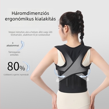 Testtartás-korrektor öv gerinc-támogatással – állítható, légáteresztő, modell Three Keels, felnőtteknek