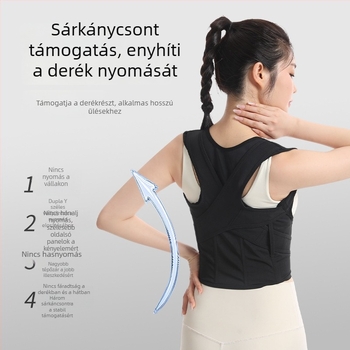 Testtartás-korrektor öv gerinc-támogatással – állítható, légáteresztő, modell Three Keels, felnőtteknek