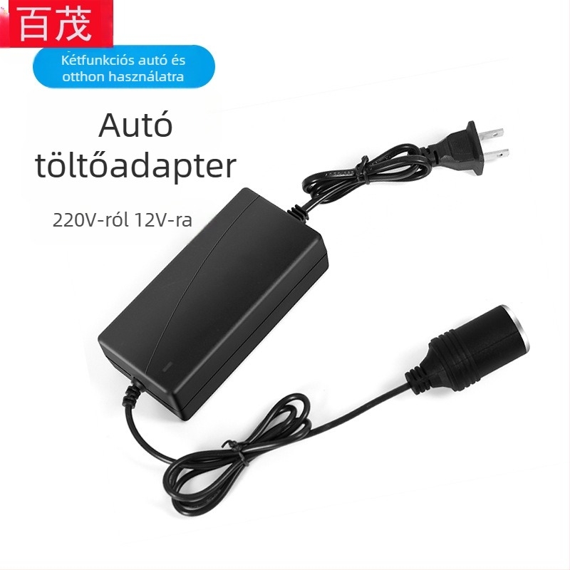 Autóhálózati konverter BY-322, 60W, bemenet 220V, kimenet 12V