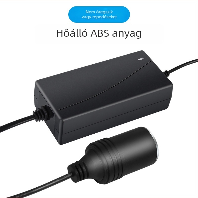 Autóhálózati konverter BY-322, 60W, bemenet 220V, kimenet 12V