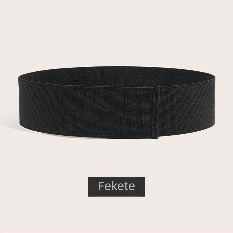 Női elasztikus deréköv Velcro-záródással, dekoratív és sokoldalú, ruhákhoz, pehelykabáthoz és télikabáthoz
