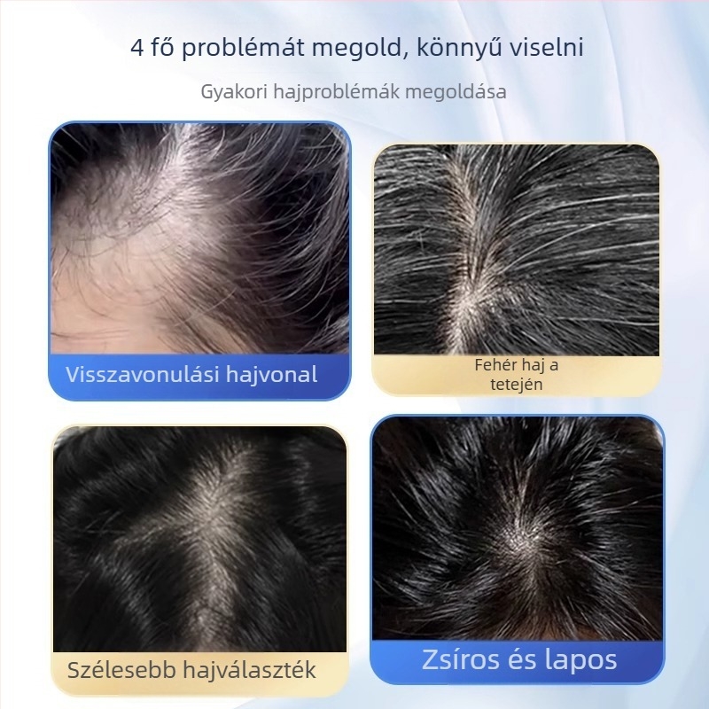 Női paróka rész — egyenes haj, magas hőmérsékletű huzal, mechanizmus; márka Xian xin, modell Free Hair Net Replacement Block; nem szabad festeni vagy göndöríteni