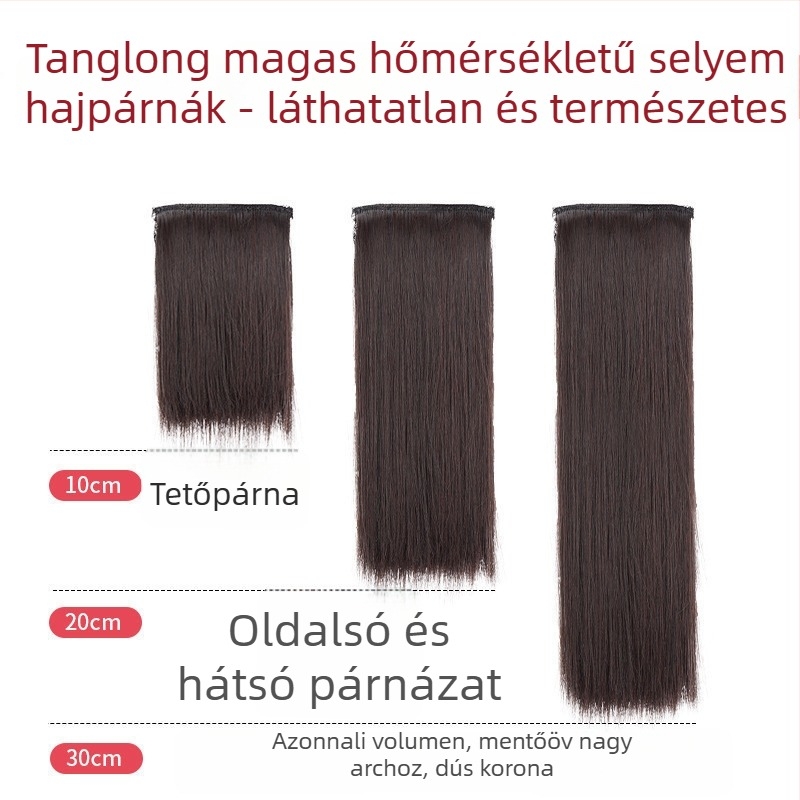 Demex hajpárna parókához – láthatatlan, varrat nélküli gyökér-támasz a fej hátsó részén, puha volumen, vastagodás mindkét oldalon a fejtetőn