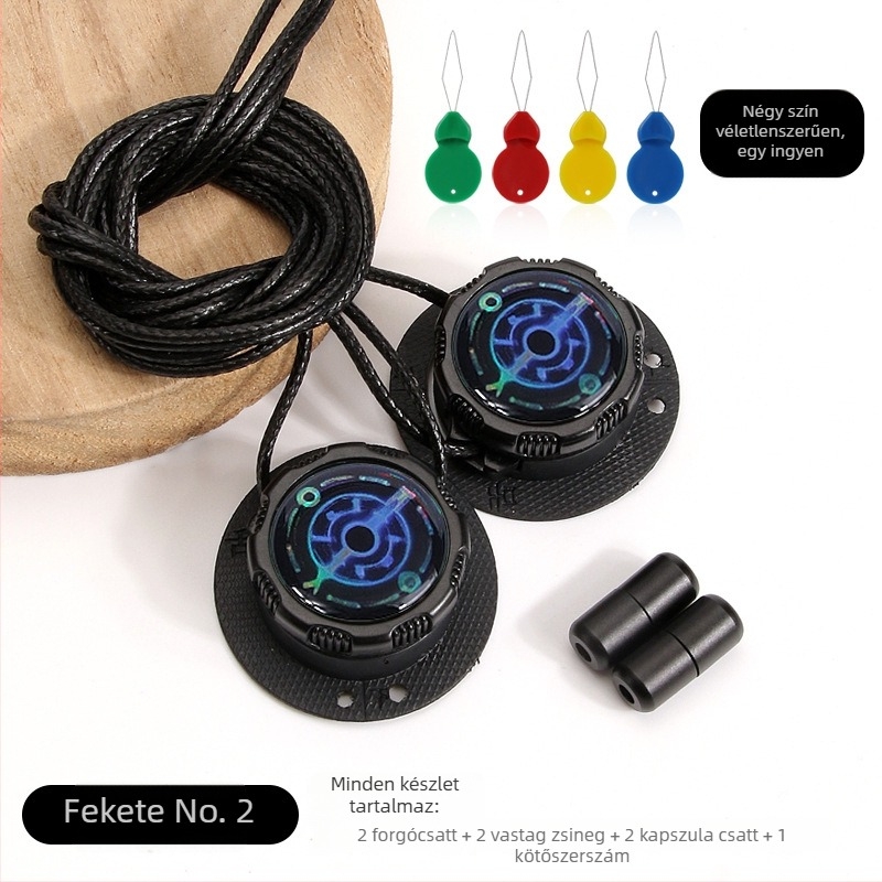 Futócipők forgó gombos kötés nélküli rendszerrel, kerek cipőfűzők, zsinór vastagsága 0,15 cm, zsinórok hossza 100 cm, modell Xd351