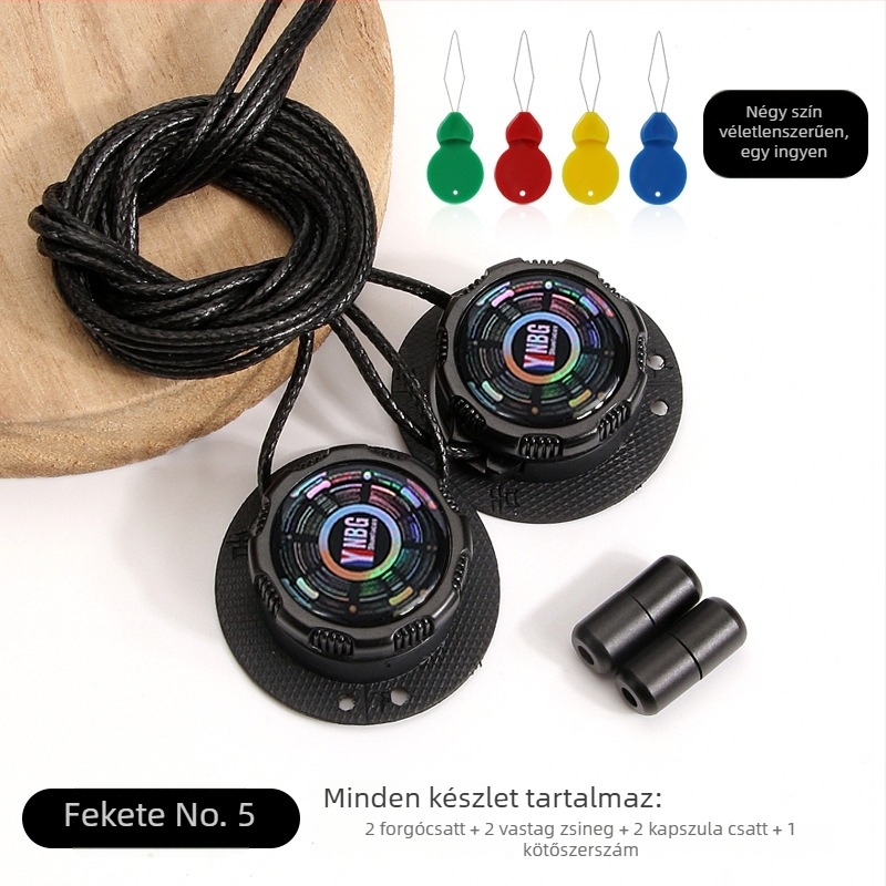 Futócipők forgó gombos kötés nélküli rendszerrel, kerek cipőfűzők, zsinór vastagsága 0,15 cm, zsinórok hossza 100 cm, modell Xd351