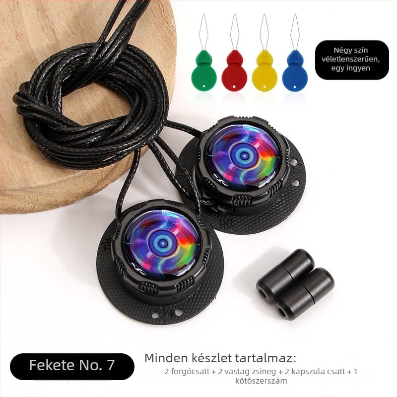 Futócipők forgó gombos kötés nélküli rendszerrel, kerek cipőfűzők, zsinór vastagsága 0,15 cm, zsinórok hossza 100 cm, modell Xd351