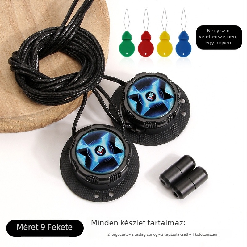 Futócipők forgó gombos kötés nélküli rendszerrel, kerek cipőfűzők, zsinór vastagsága 0,15 cm, zsinórok hossza 100 cm, modell Xd351