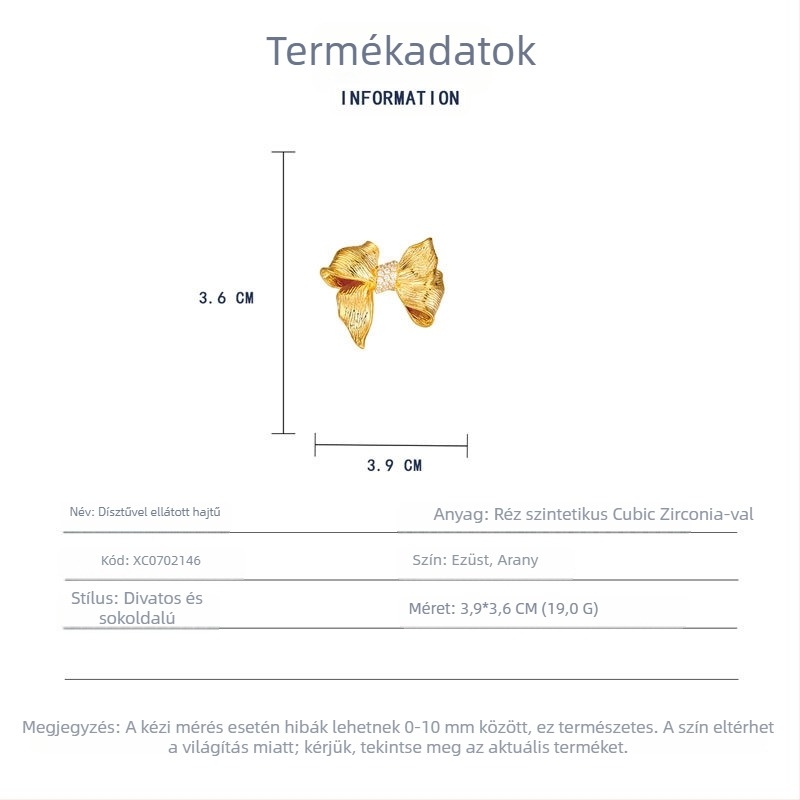 Babia masnis kitűző – eredeti tervezés, minimalist stílus, elektroplatírozás, őszi 2024