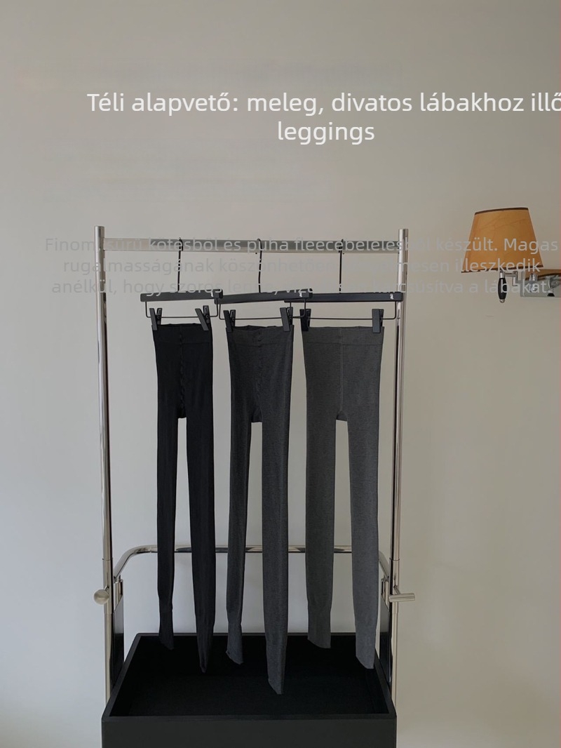 Női pamut-elastán harisnyanadrág, teljes hosszúságú, 50–70% pamut, karcsúsított fazon, egyrészes dizájn