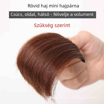 Nőknek szóló egy darabos oldalsó paróka, valódi emberi haj, festhető, modell: hajpárna