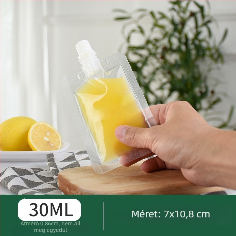 Egyszer használható italcsomag tasak ferde szájú szívócsővel tejes-tea, szója tej és zselés italokhoz — napi gyártás 500000; márka Cantonese