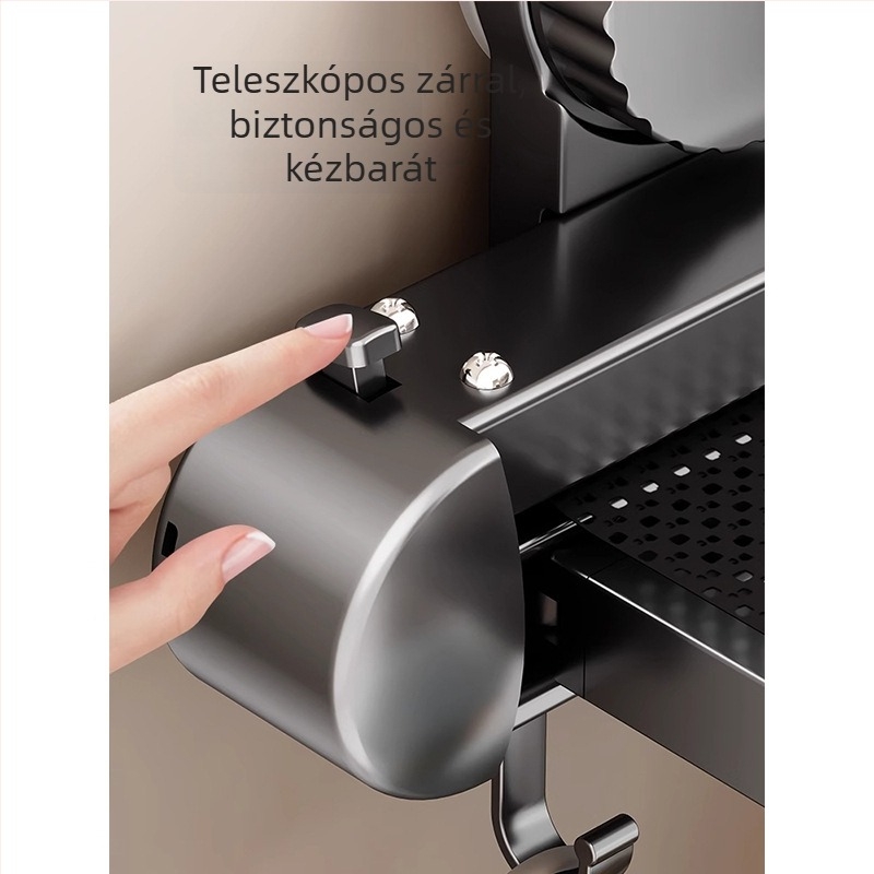 Szívófejes törölközőtartó, kihúzható, fúrás nélküli, alumíniumötvözet és ABS