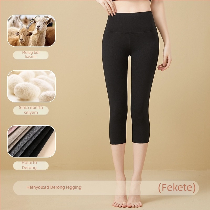 3/4-es melegítő leggings szoknyához, varrat nélküli, Derong velúr felülettel, menyasszonyi ruhákhoz és magasszárú csizmákhoz