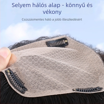 Valódi emberi hajból készült paróka nőknek, kézzel készített, egyenes fazon, festhető és permázható