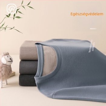 Uniszex termikus alsóruha készlet - extra vastag fűtő fiber 301-350 g/m², kétoldalú bolyhosított felület, kerek nyak, alapréteg vagy külső viselet