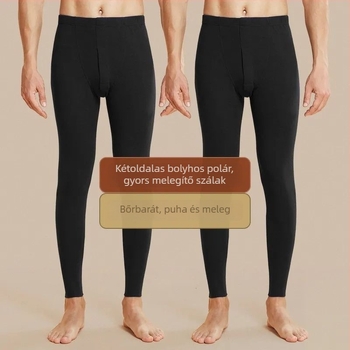 Férfi őszi-téli termikus leggings, karcsú fazon, fleece béléssel