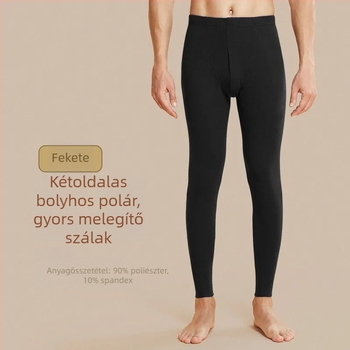 Férfi őszi-téli termikus leggings, karcsú fazon, fleece béléssel