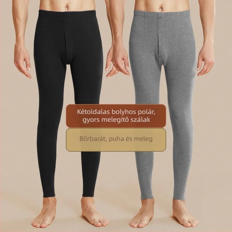 Férfi őszi-téli termikus leggings, karcsú fazon, fleece béléssel