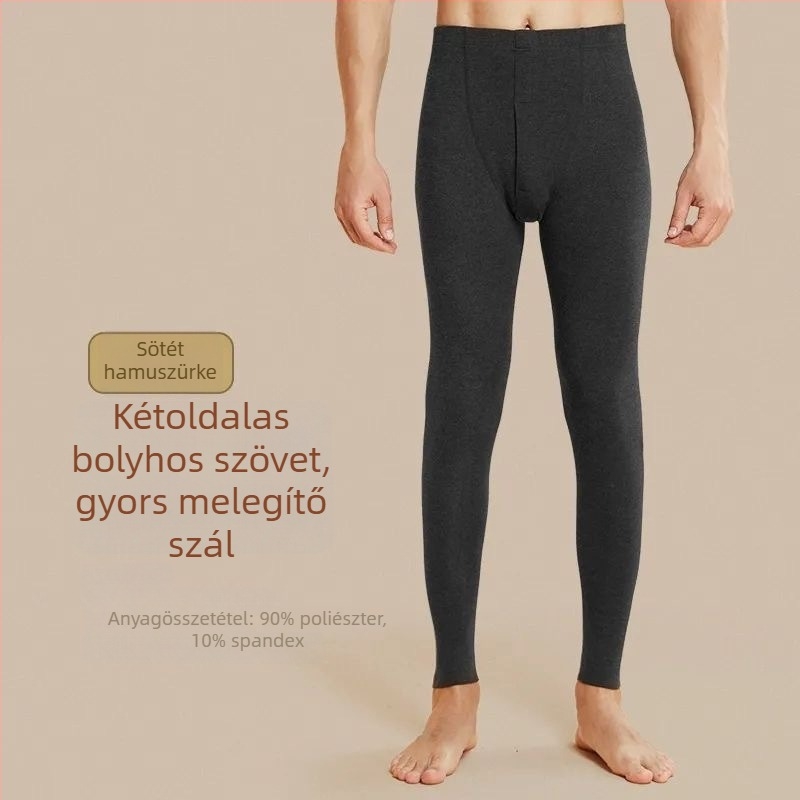 Férfi őszi-téli termikus leggings, karcsú fazon, fleece béléssel