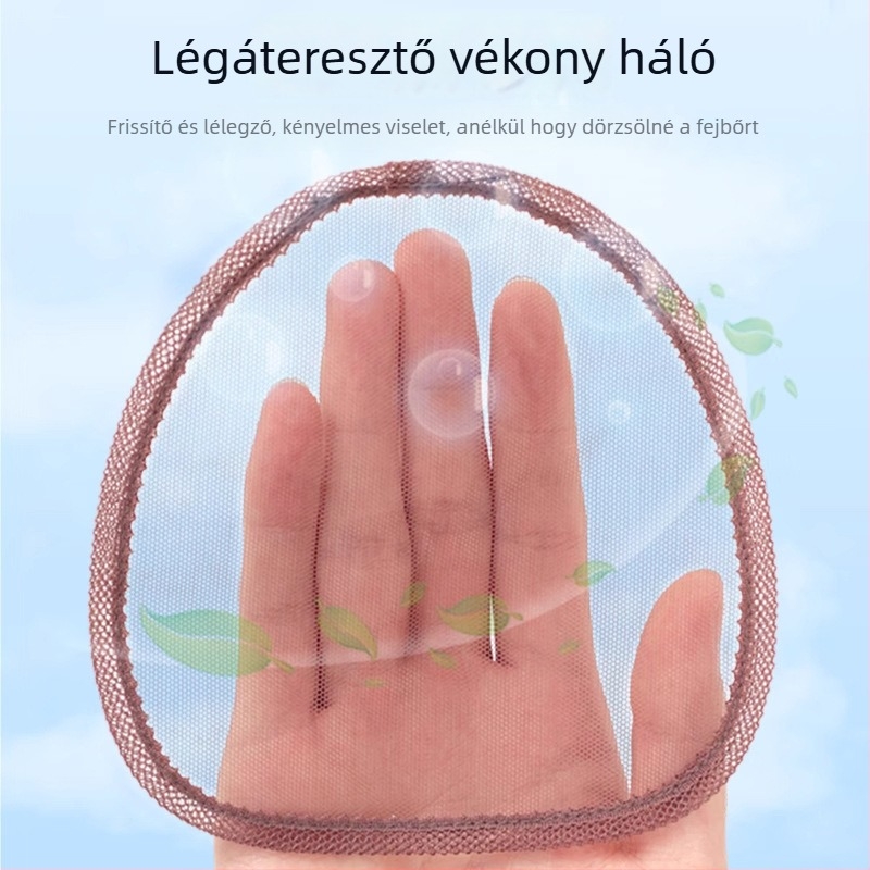 Természetes hajból készült paróka rész frufruval, egyenes haj, varrás nélküli megjelenés, mechanikus feldolgozás, festés és dauer megengedett, Yu Chen