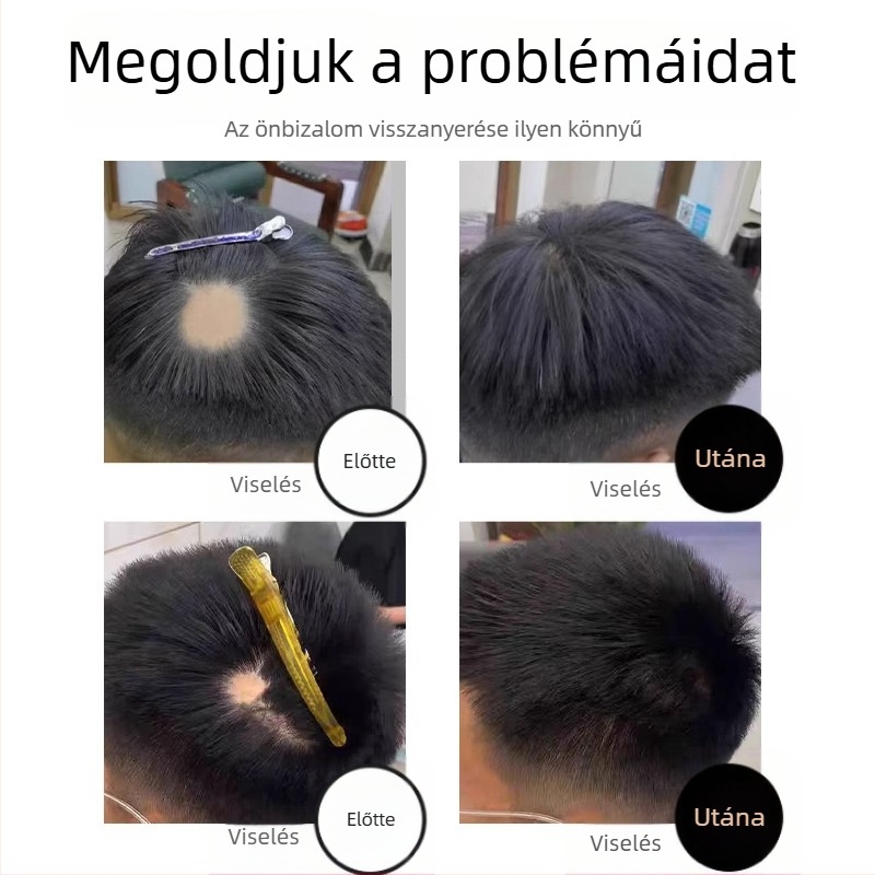 Longyang Valódi hajból készült paróka darab — kézzel szőtt egyenes hajjal, Modell Z, festhető és dauerolható