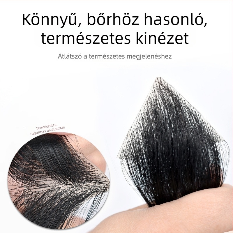 Longyang Valódi hajból készült paróka darab — kézzel szőtt egyenes hajjal, Modell Z, festhető és dauerolható