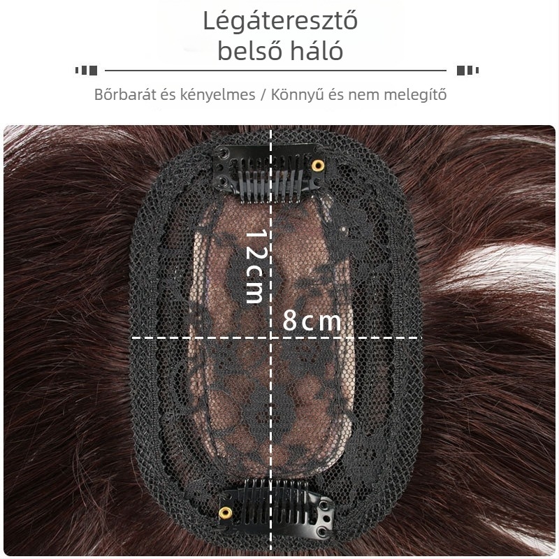 Valódi emberi hajból készült paróka, egyenes fazon, nőknek, festhető