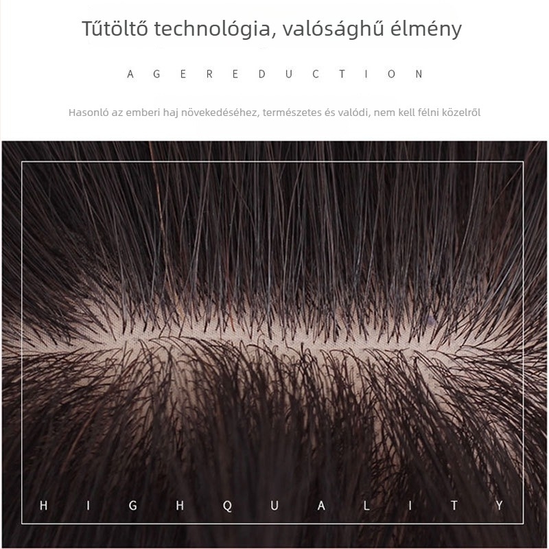 Valódi emberi hajból készült paróka, egyenes fazon, nőknek, festhető