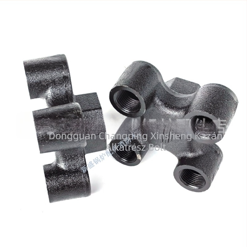 Négyágú osztó injektálási formázó segédberendezésekhez — öntöttvas, belső menetes szerelés, működési hőmérséklet 200°C, közeg: víz vagy olaj