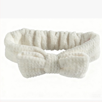 Arcmosó fejkendő masnival, plüss, rugalmas, kockás mintázat, japán/koreai stílus