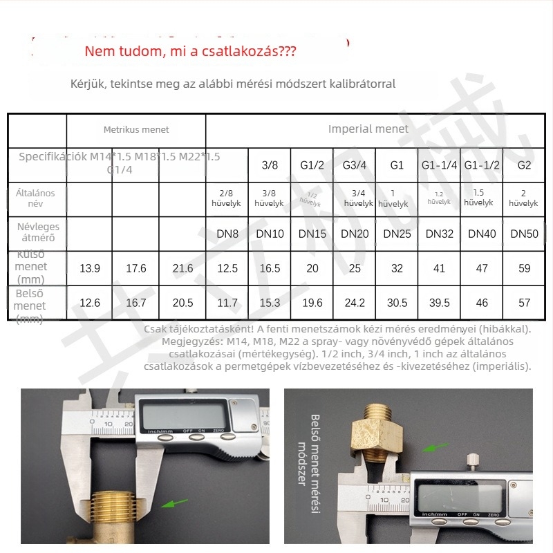 Mezőgazdasági gömbszelep kapcsoló, M22/M14 menet, Haikuo HKOK