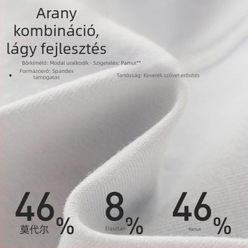 Gyerekeknek készült varrás nélküli alvó nadrág gussettel, modal-pamut keverék (46% modal), magas derekú, őszi-téli alapréteg, uniszex, 3–8 évesek (100–140 cm)