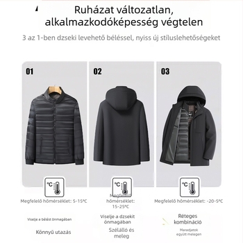 1106A tollal töltött dzseki levehető béléssel, téli parka
