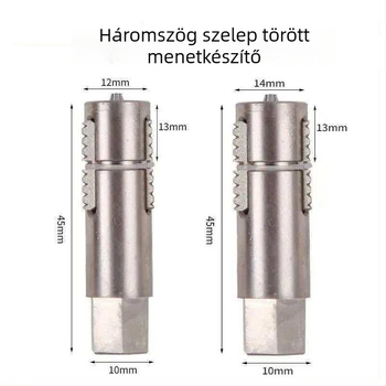 Háztartási vízvezetékhez használható menetes kihúzó eszköz szögletes szelephöz