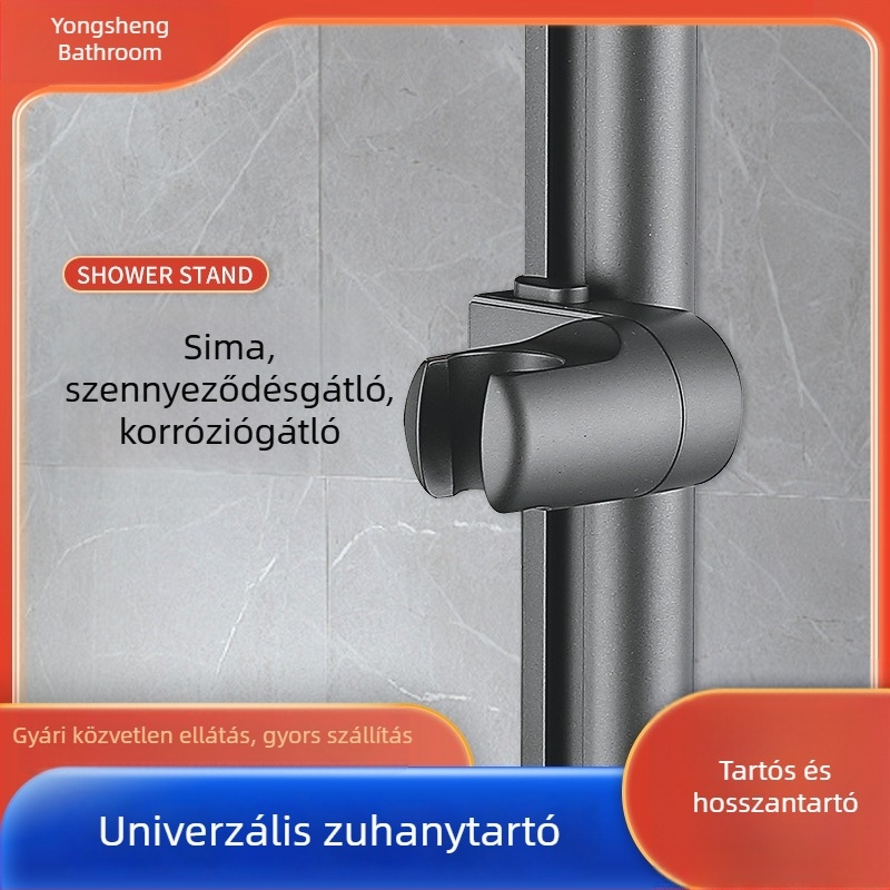 Állítható zuhanyrúdhoz illeszkedő univerzális zuhanycsúszó hüvely