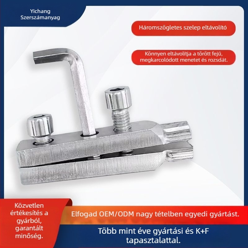 Yichang 45-ös acél szétkapó eszköz készlet vízvezeték-javításhoz – törött csavarok eltávolítása csapokból és derékszögű szelepekből (1 készlet)