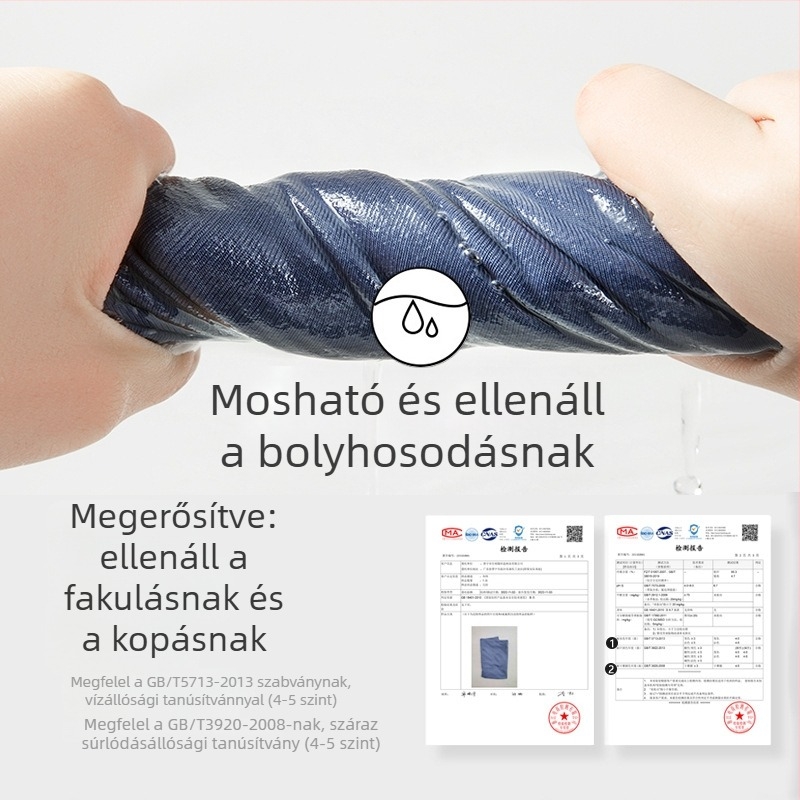 Férfi pamut boxer, antibakteriális, légáteresztő, középmagasságú derekú, 90-95% pamut