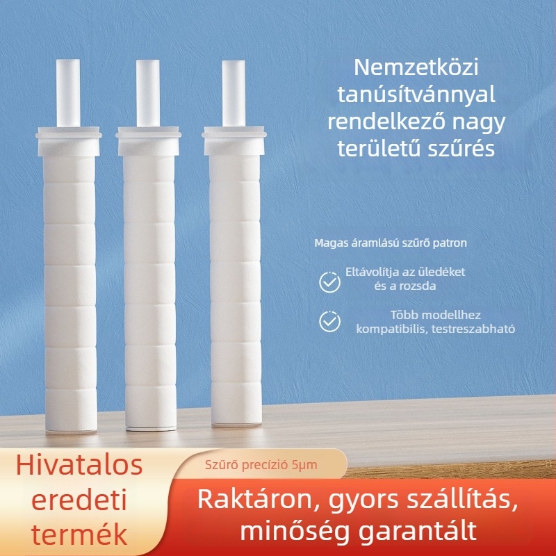 Zuhanyszűrő patron PP pamutszál maggal, homok- és rozsda szűréséhez, csaptelephez és zuhanyfejhez, modell XPS2018