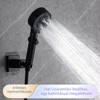 Zuhanyfej, hordozható, ABS anyag, menetes szerelés, modell 718, üzemi hőmérséklet 0-80