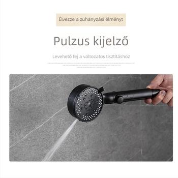 Zuhanyfej, hordozható, ABS anyag, menetes szerelés, modell 718, üzemi hőmérséklet 0-80
