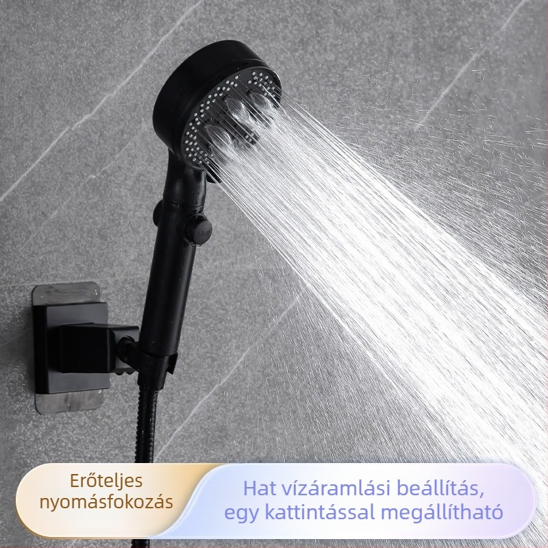 Zuhanyfej, hordozható, ABS anyag, menetes szerelés, modell 718, üzemi hőmérséklet 0-80