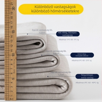 Uniszex gyapjú termikus nadrág, háromrétegű fűtés, fleece belső bélés, magas derék, antibakteriális, melegen tart