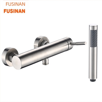 Forsinan 304 rozsdamentes acél kézi zuhanyfej készlet, falra szerelhető FSN-6047, kerámiás patron, 0–90°C
