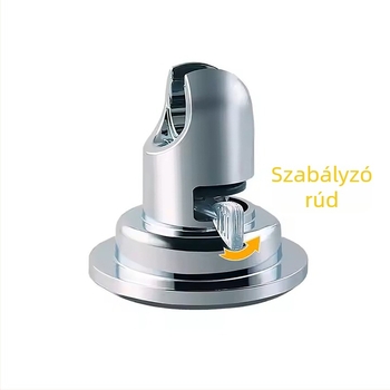 Zuhanytartó leválasztható vákuumos csuklóval – fúrás nélkül, újrahasználható, csatlakozó a fúvókához (Model LR3002; ABS; 0–80°C; 5,6 kg; elektrogalvanizált felület)