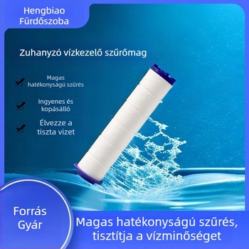 Zuhanyszűrő elem PP gyapot és deoxidáció, anionos mag, modell P-01, ABS kivitel, max. 100°C, névleges nyomás 0,6 MPa